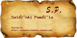 Salánki Paméla névjegykártya